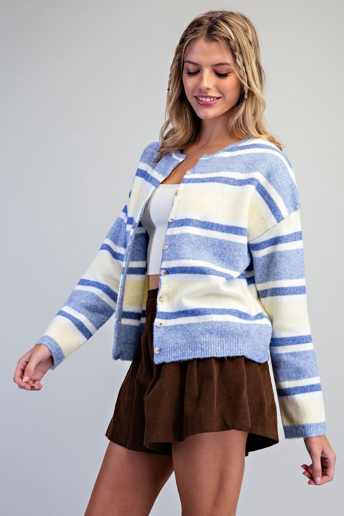 Cozy Striped Cardigan