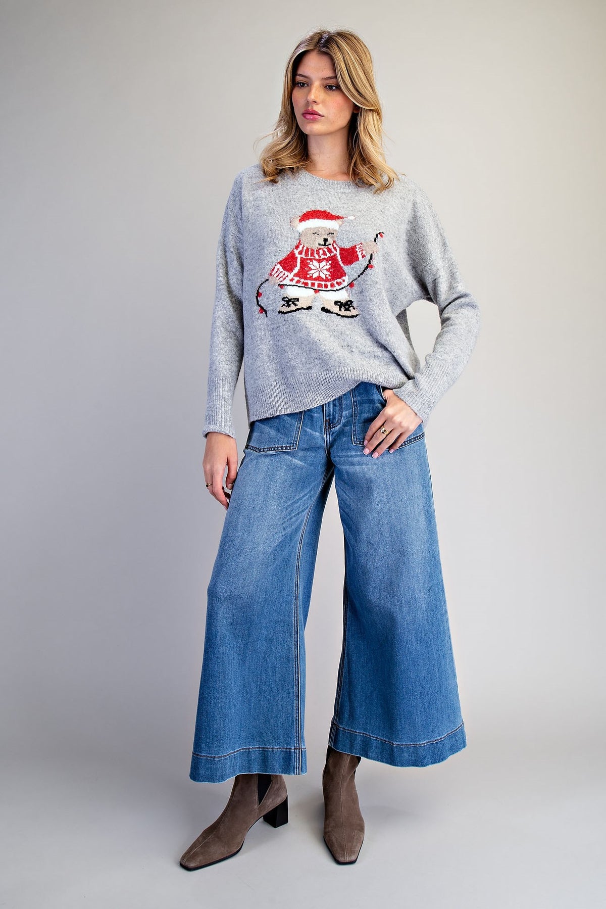 Holiday Bear Knit Sweater