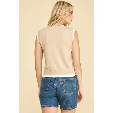 Double Layered Sleeveless Knit Top