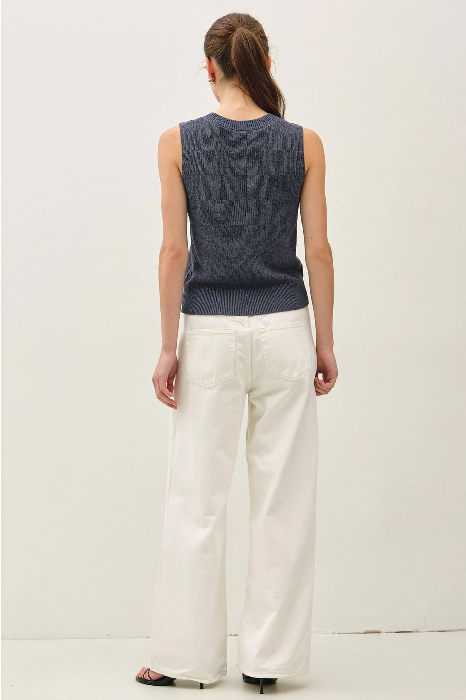 Light Weight Button Up Sweater Vest