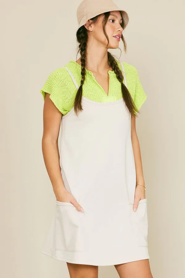 Crochet Knit Cap Sleeve Sweater
