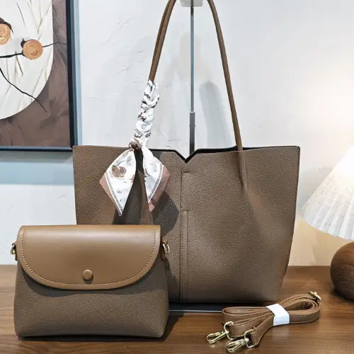 2-in-1 Tote W/Crossbody Bag