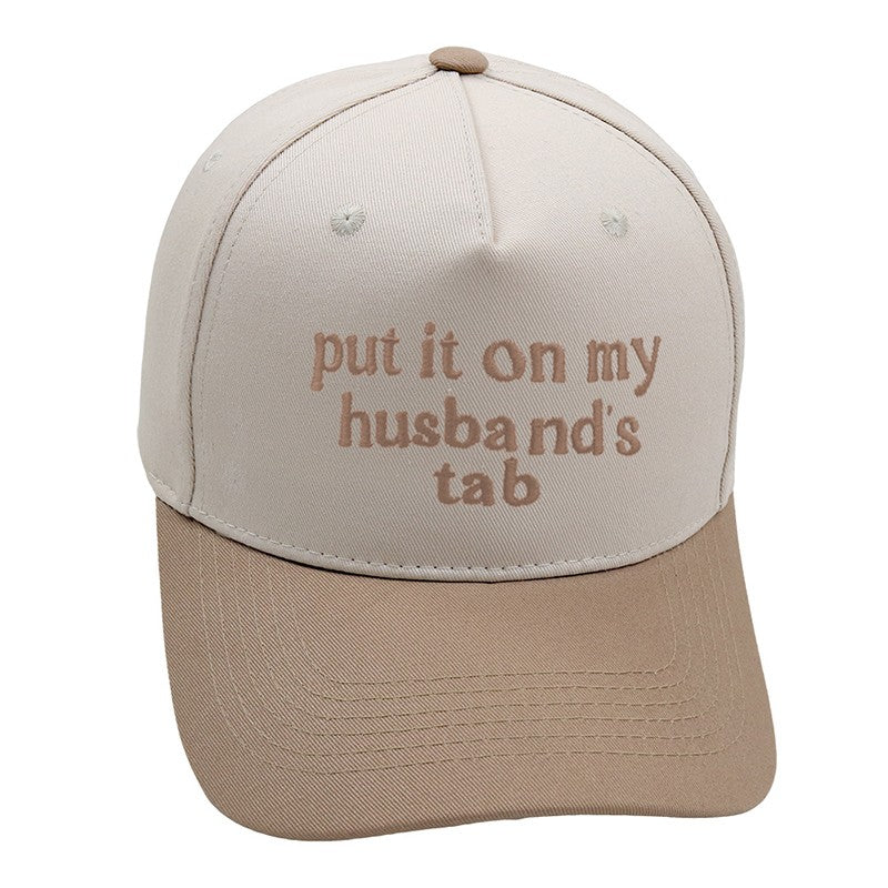 Two Tone Embroidery Word Baseball Hat Cap