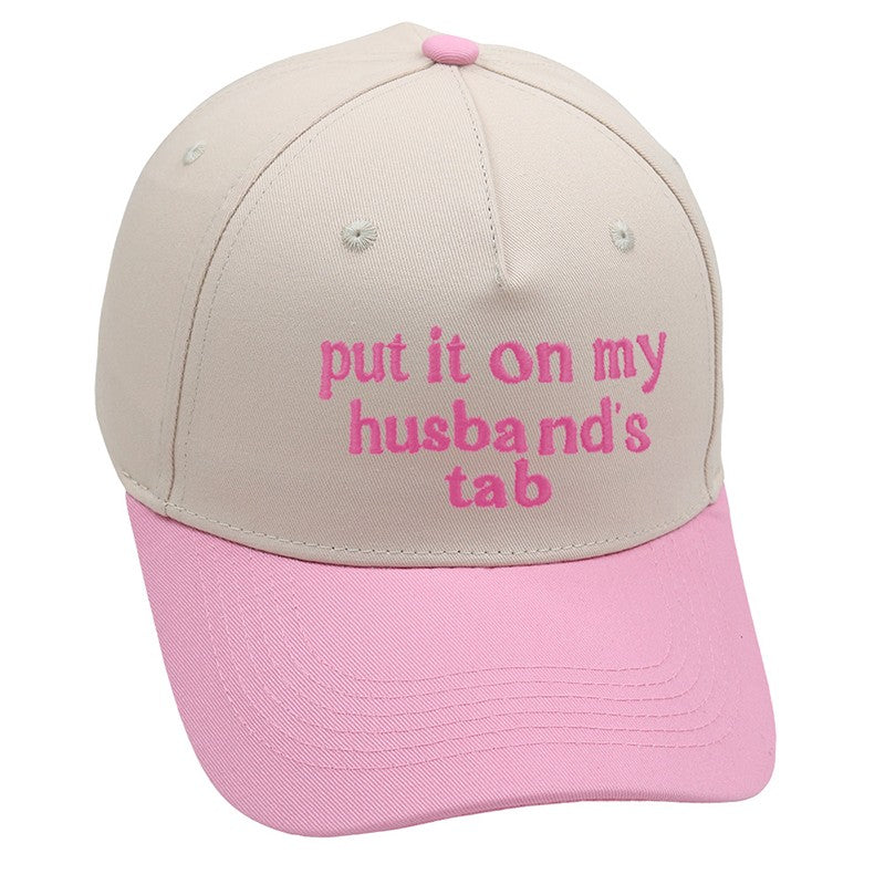 Two Tone Embroidery Word Baseball Hat Cap