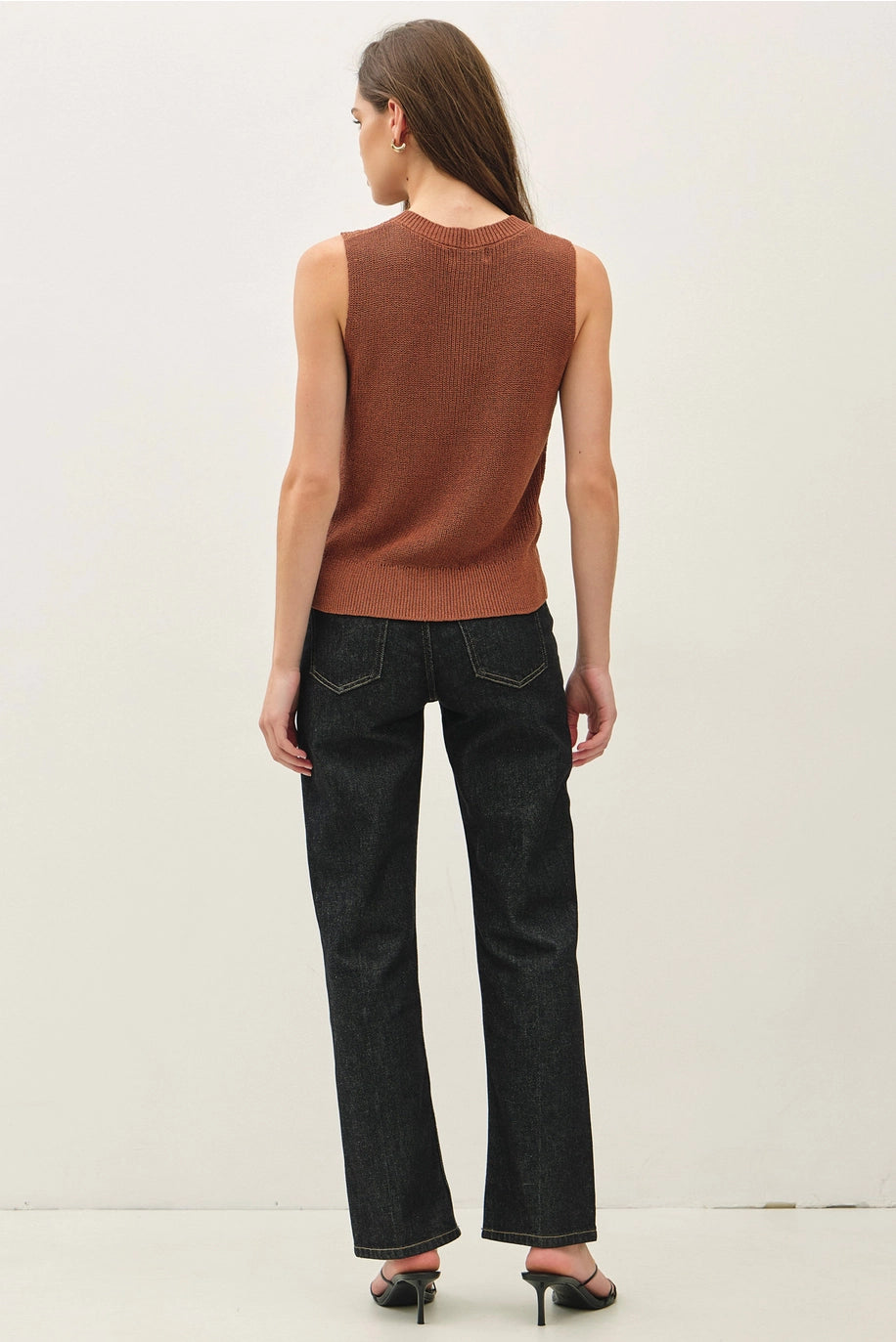 Light Weight Button Up Sweater Vest
