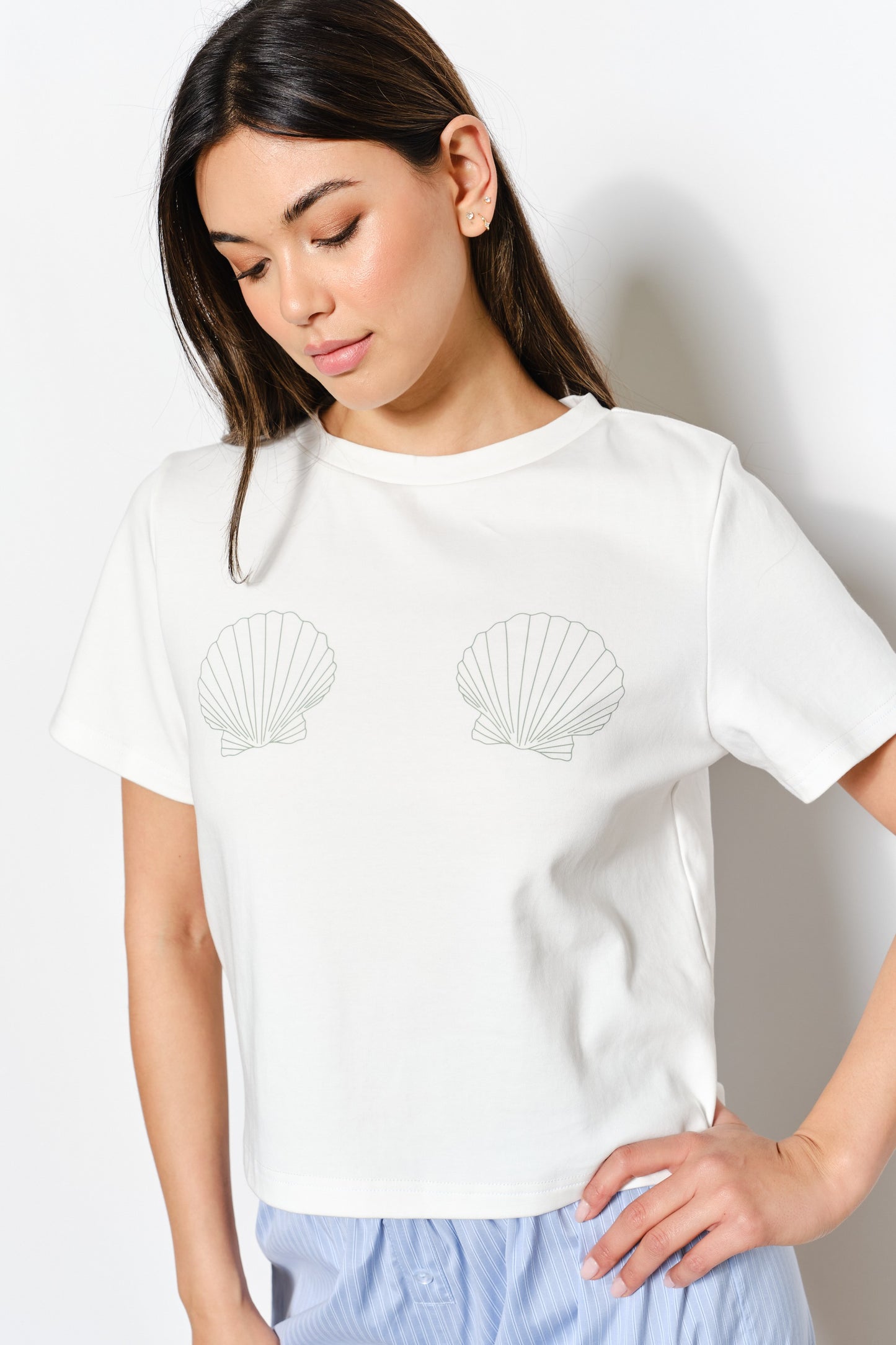 Elysia Shell Print Tee