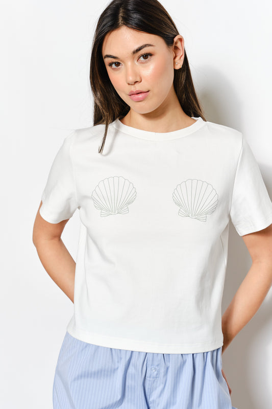 Elysia Shell Print Tee