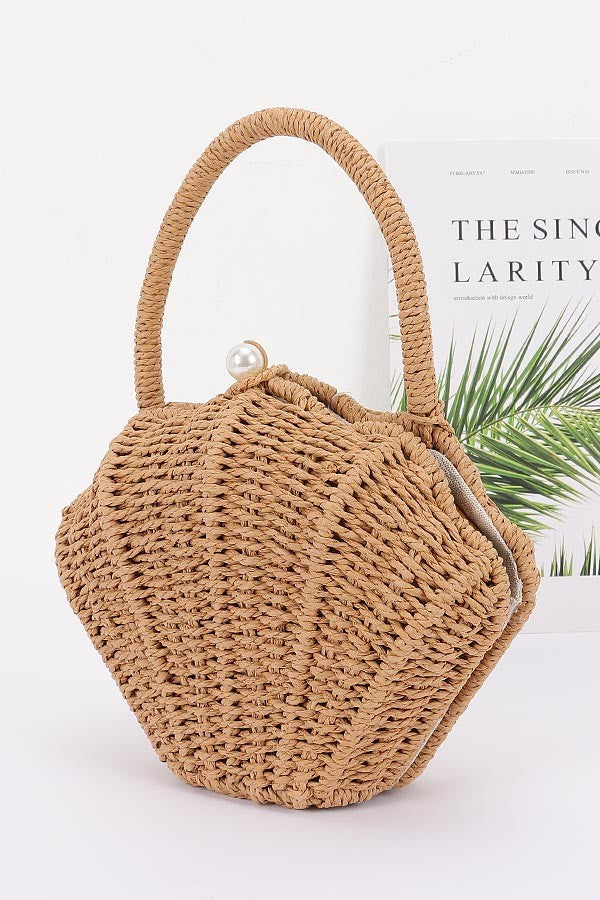Handmade Bamboo Shell Clutch