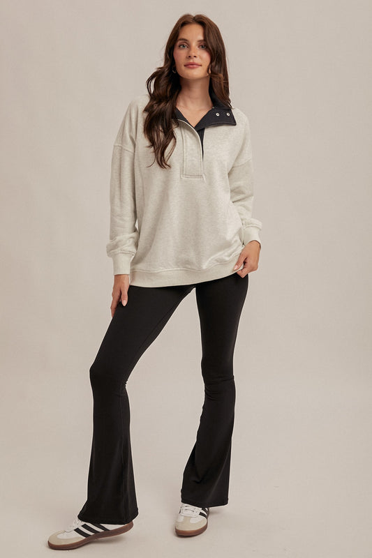 Thermal Contrast Snow Wash Sweatshirt