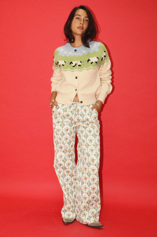Sheep Pattern Cardigan