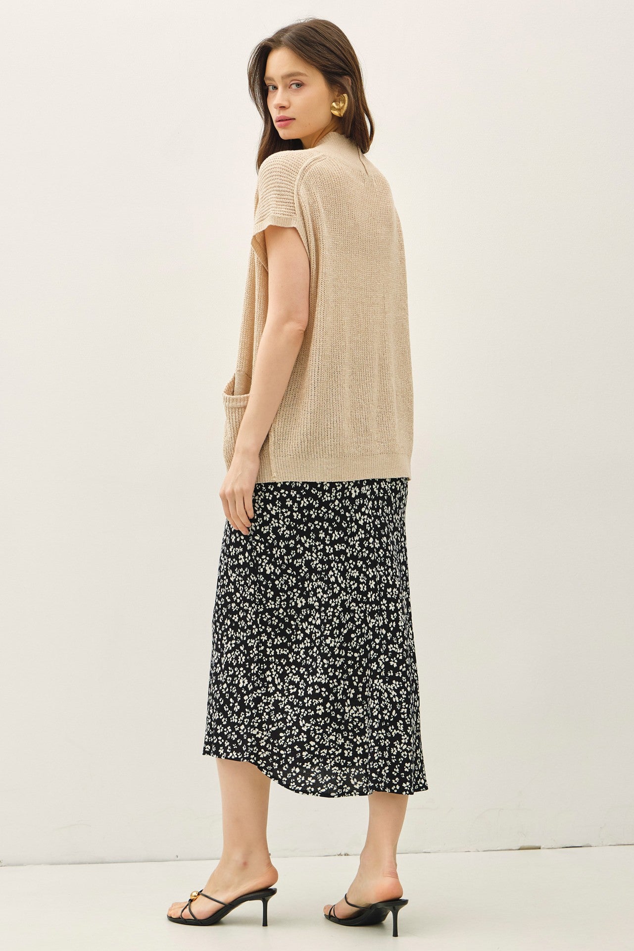 Floral Printed Midi Skirt