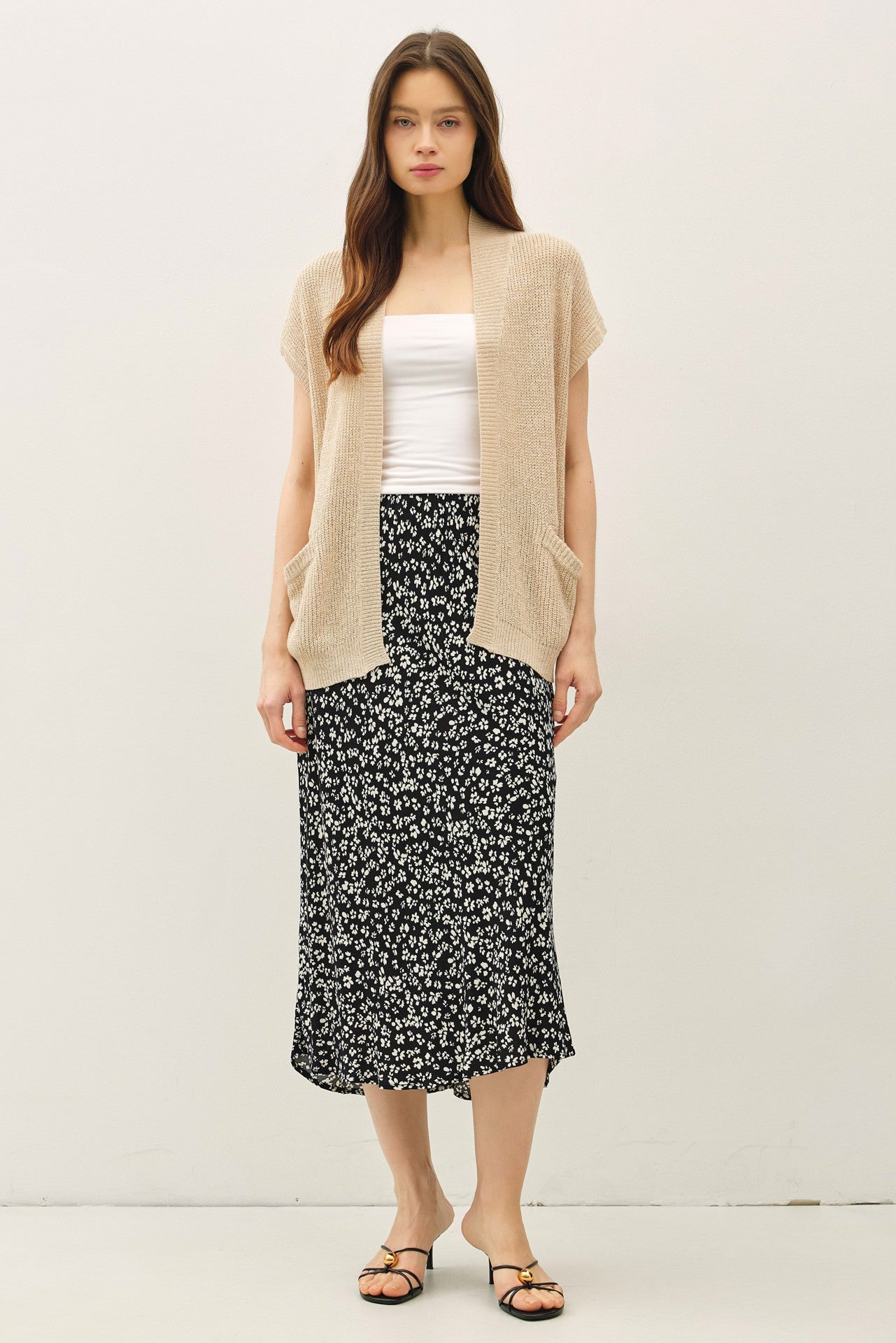 Floral Printed Midi Skirt