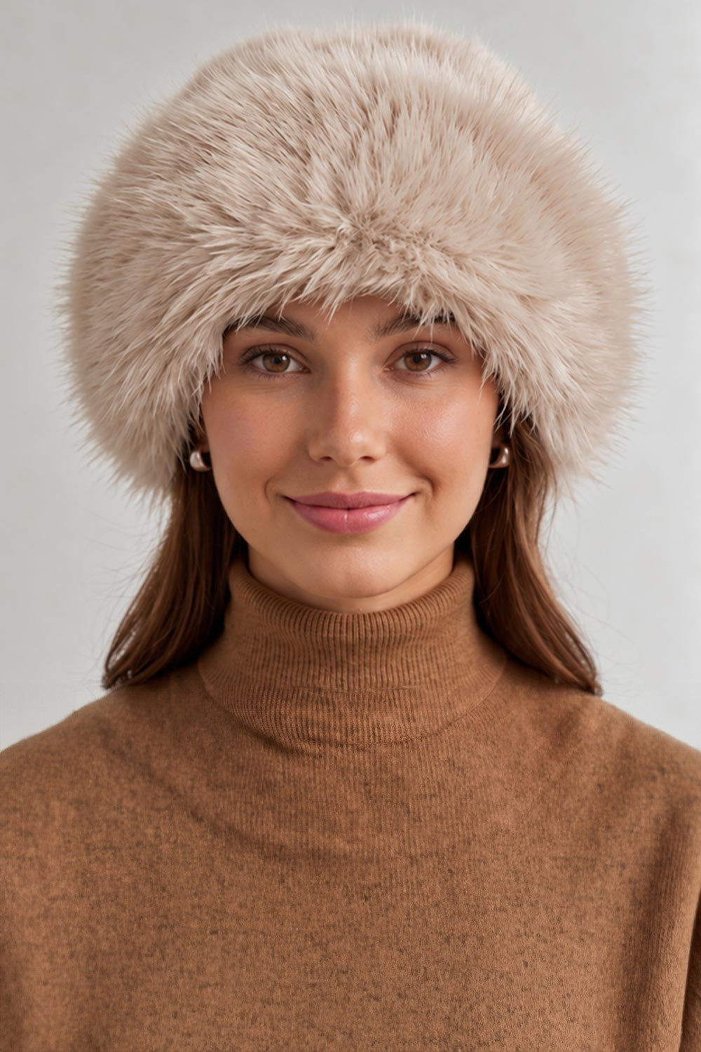 Fuzzy Plush Faux Fur Winter Cossack Hat