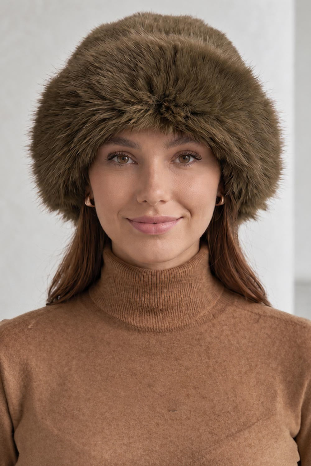 Fuzzy Plush Faux Fur Winter Cossack Hat