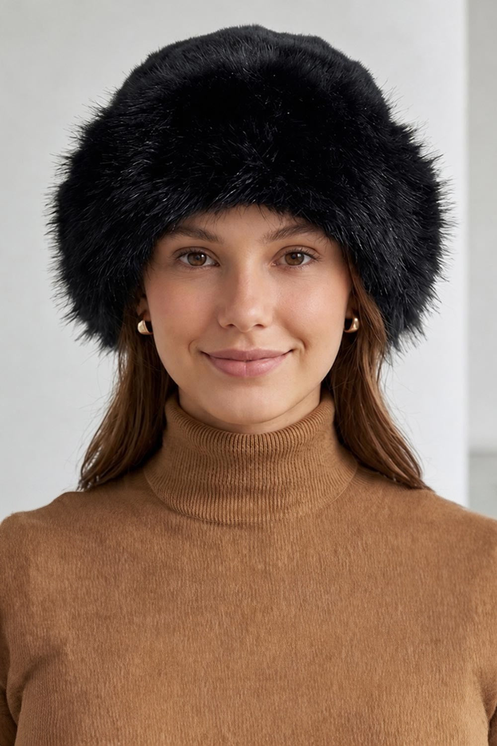 Fuzzy Plush Faux Fur Winter Cossack Hat