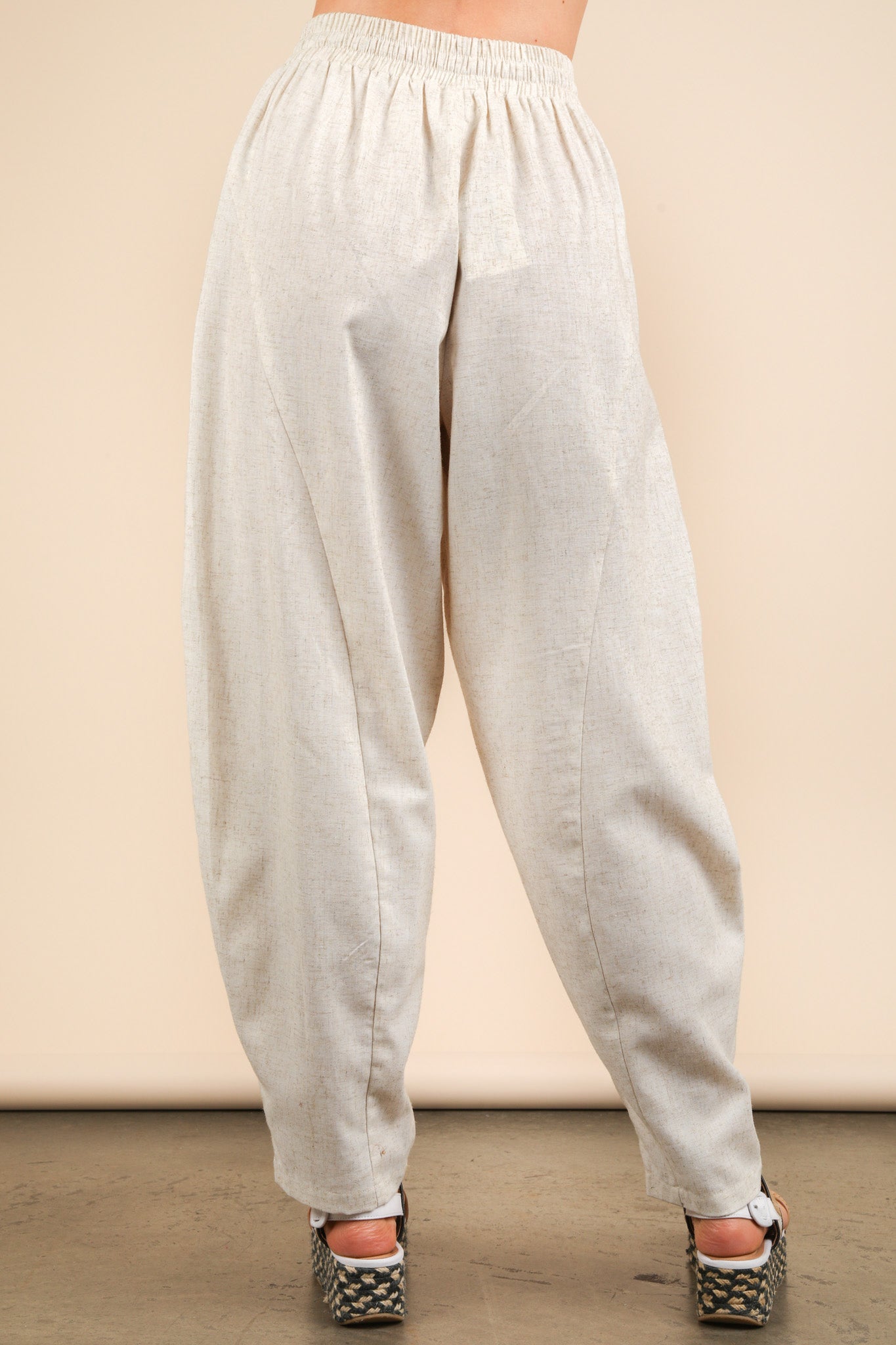 Solid Barrel Comfy Woven Pant