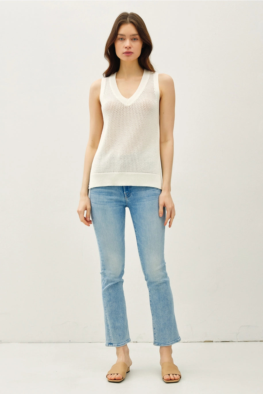 Varsity Style Vneck Tank