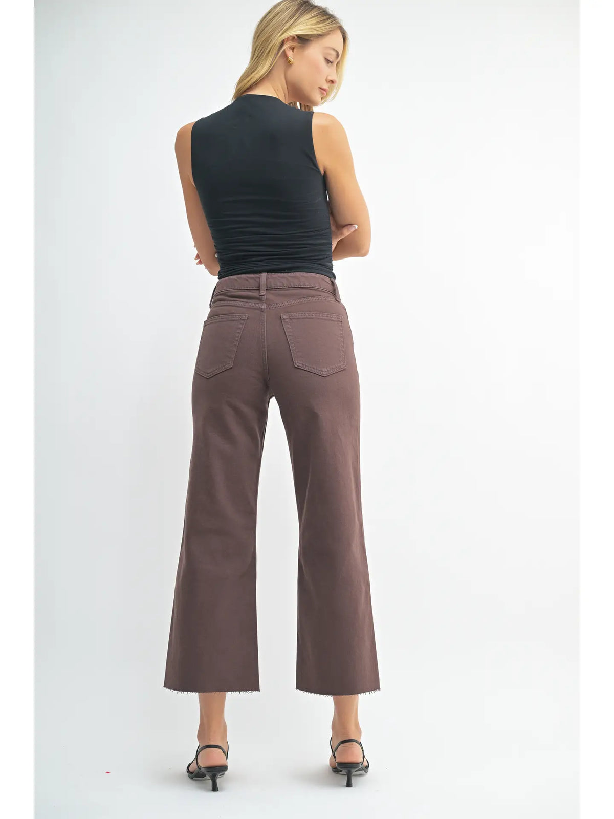 Sarah Slim Wide Crop Jean