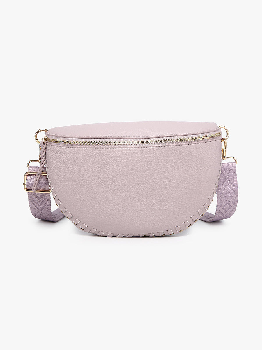 Janae Whipstitch Crossbody/Sling Bag w/ Detailed Strap