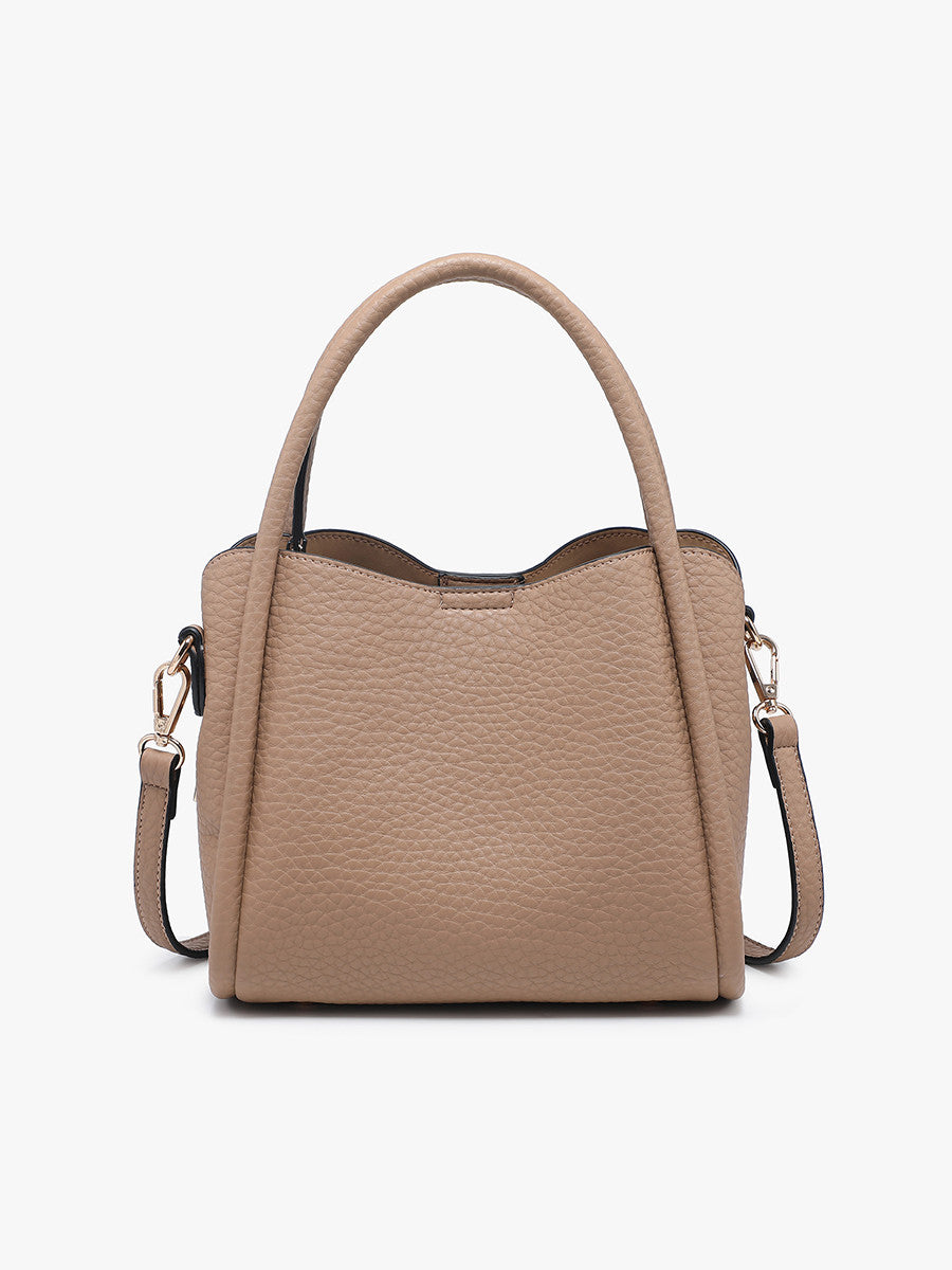 Ruby 3-Compartment Satchel w/ Dual Handles