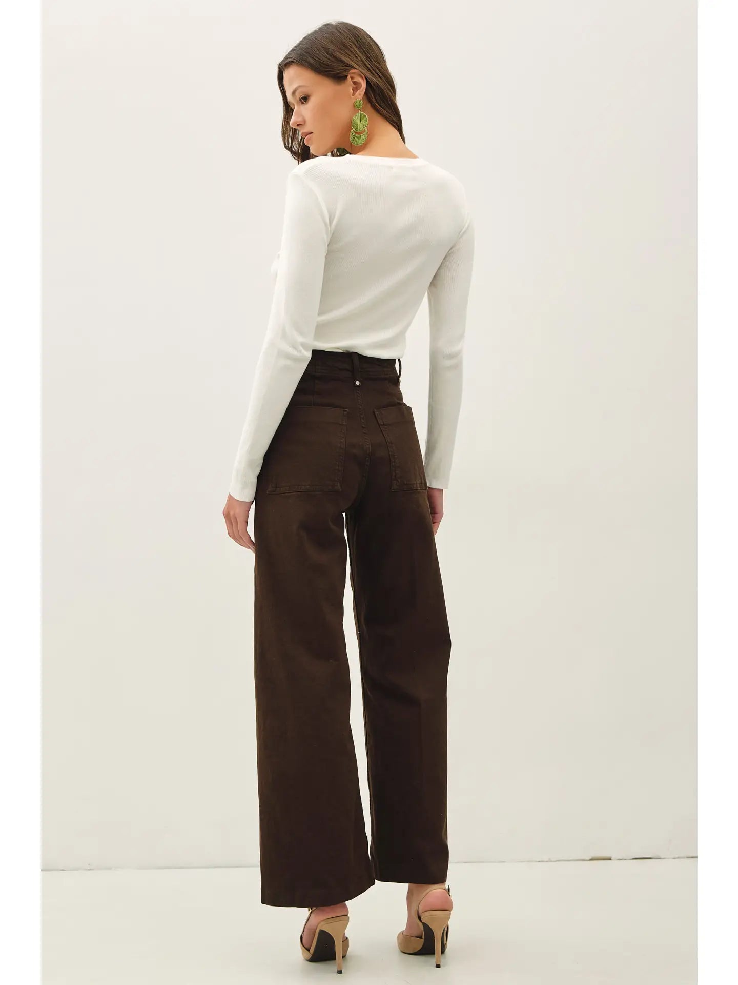 Basic Pullover Solid Rib Knit