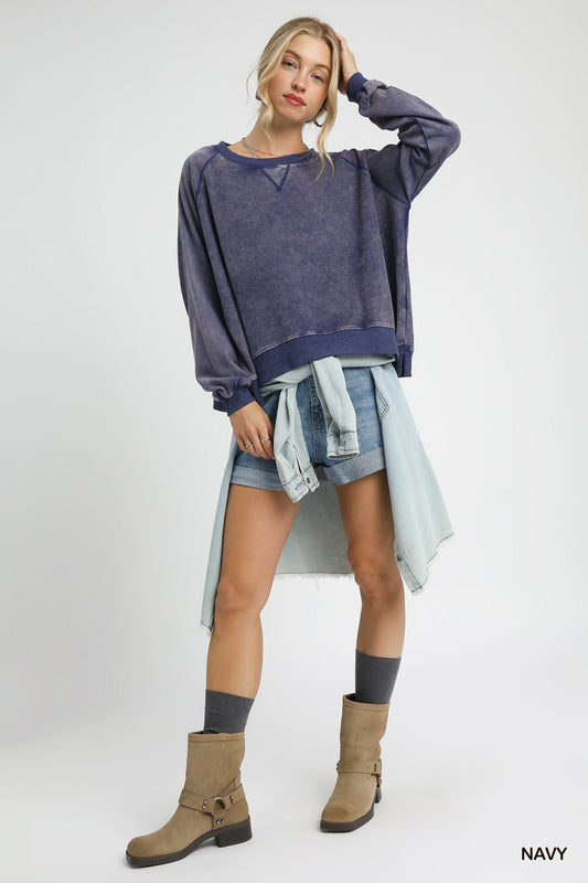 Mineral Wash French Terry Sweatshirt
