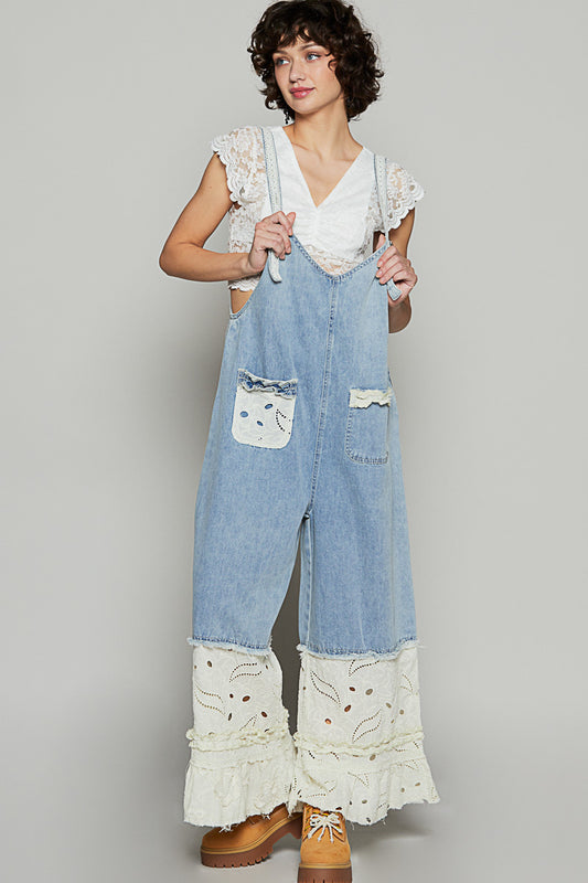 Printed Twill w/ Pockets Overall
