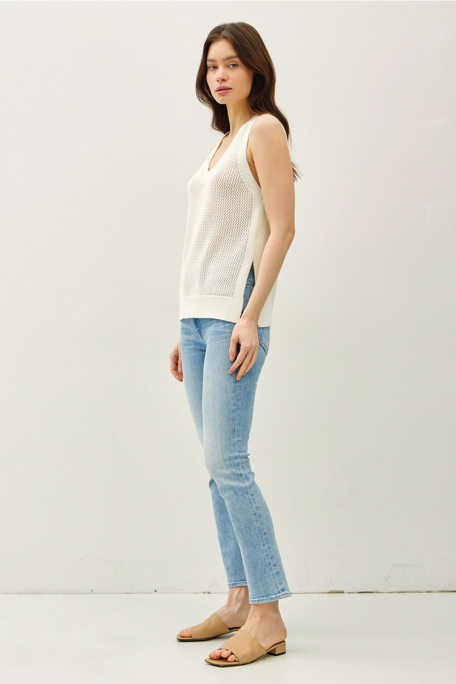 Varsity Style Vneck Tank