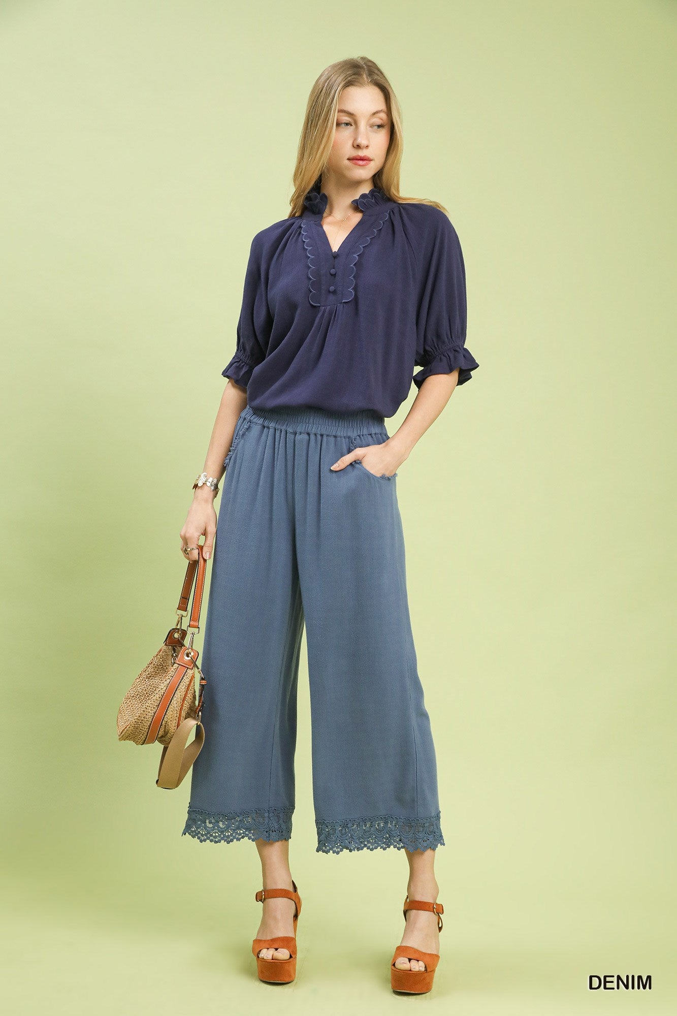 Linen Wide Leg Pants