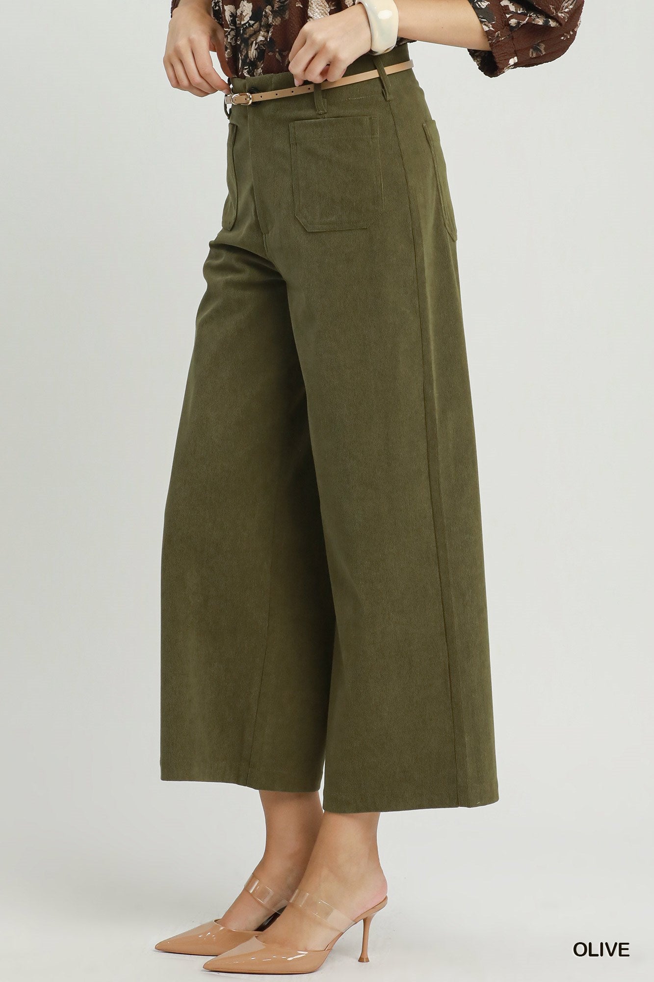 Corduroy Wide Leg Pants