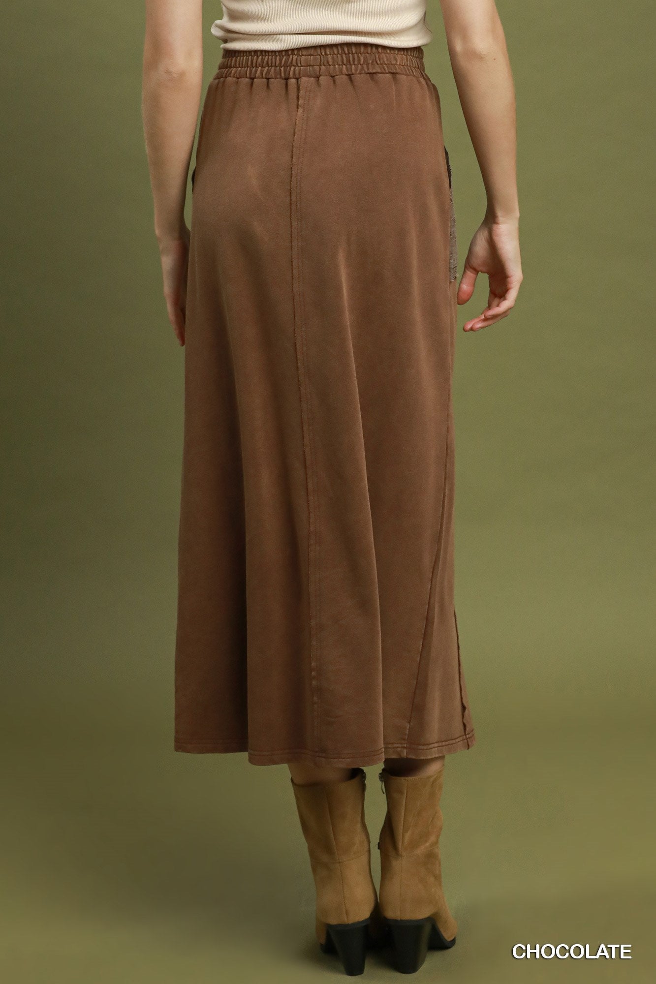 French Terry Maxi Skirt