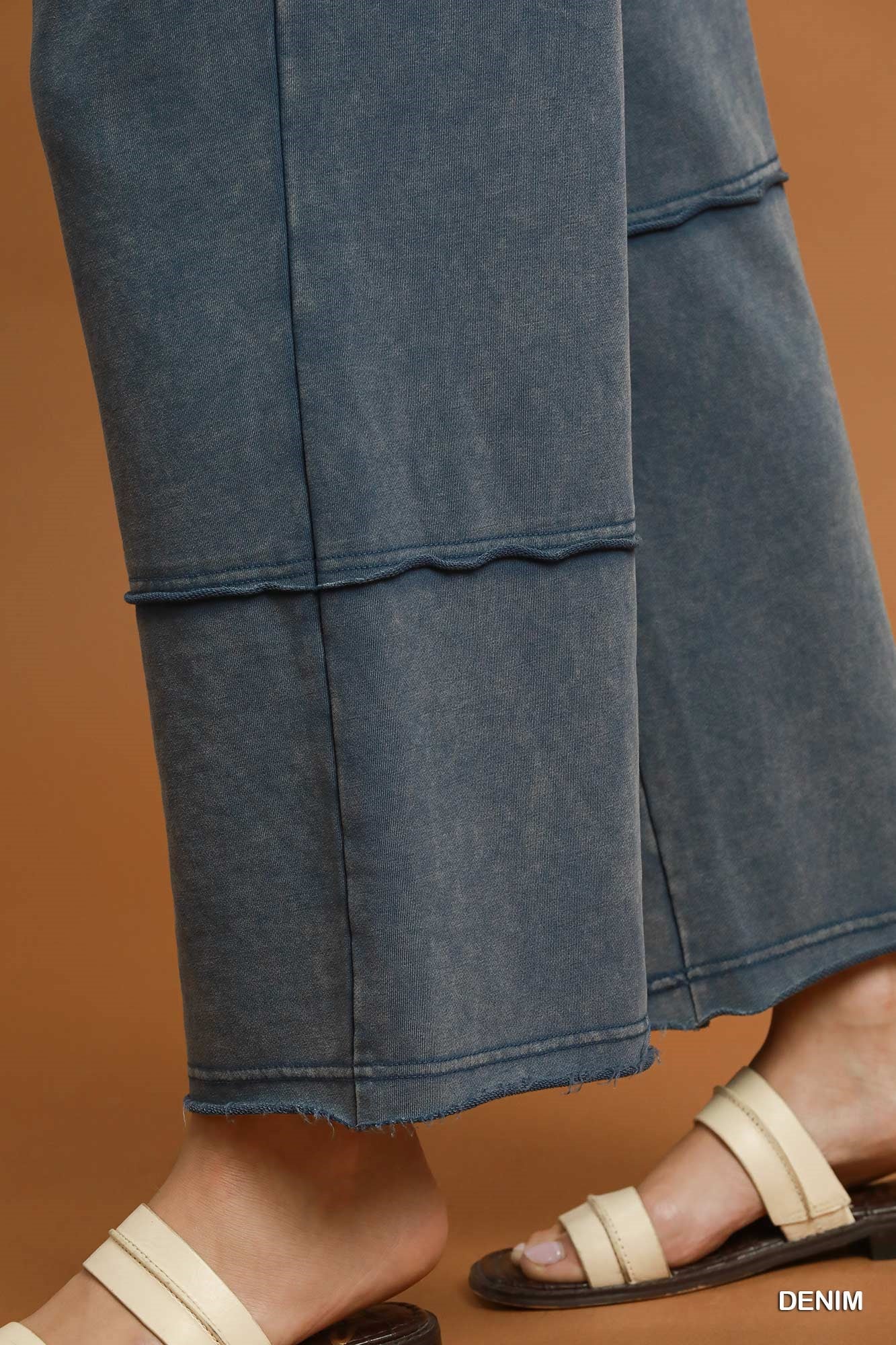 Mineral Wash Wide Leg Lounge Pants