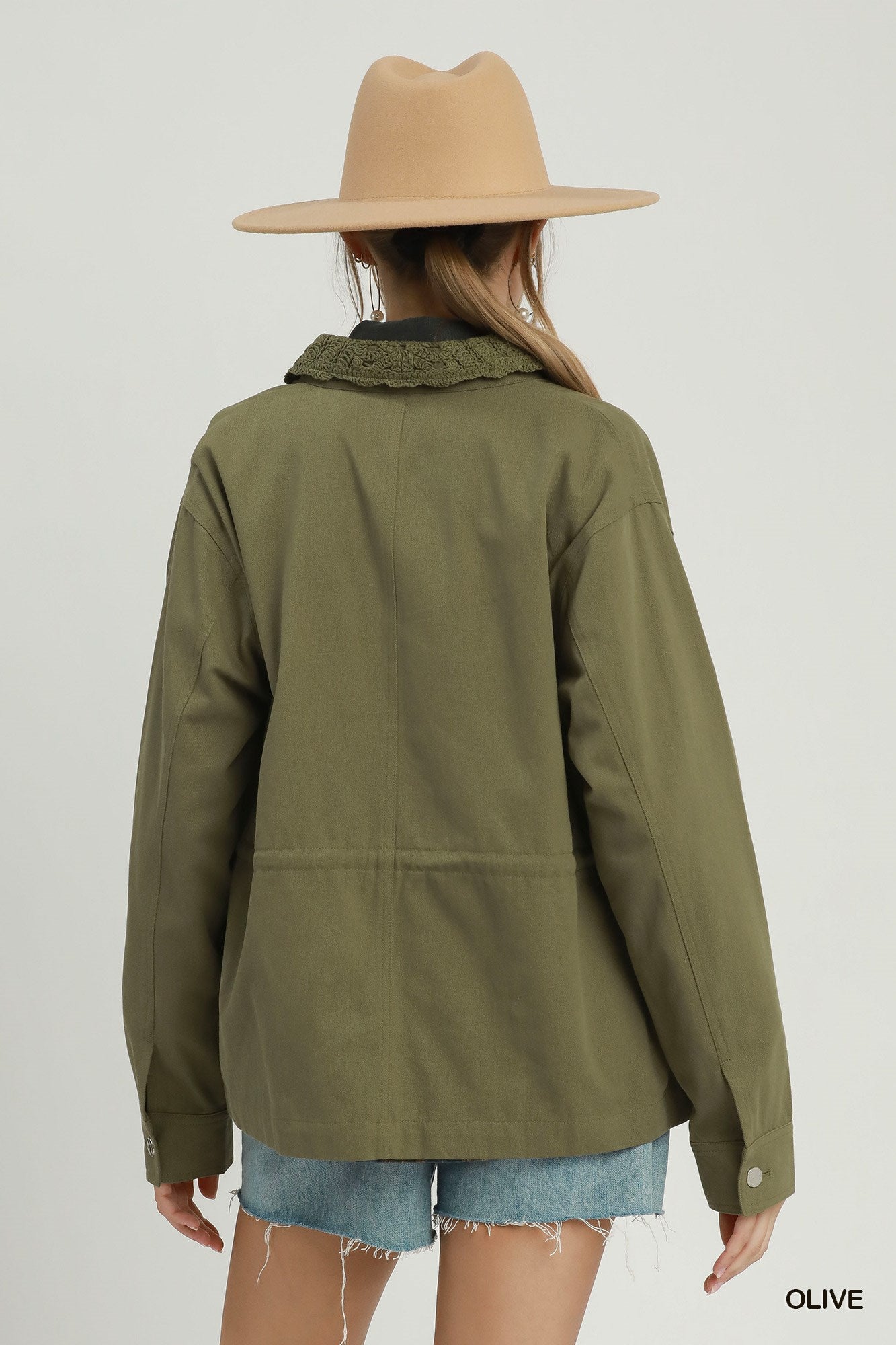Collar Scalloped Detailed Jacket