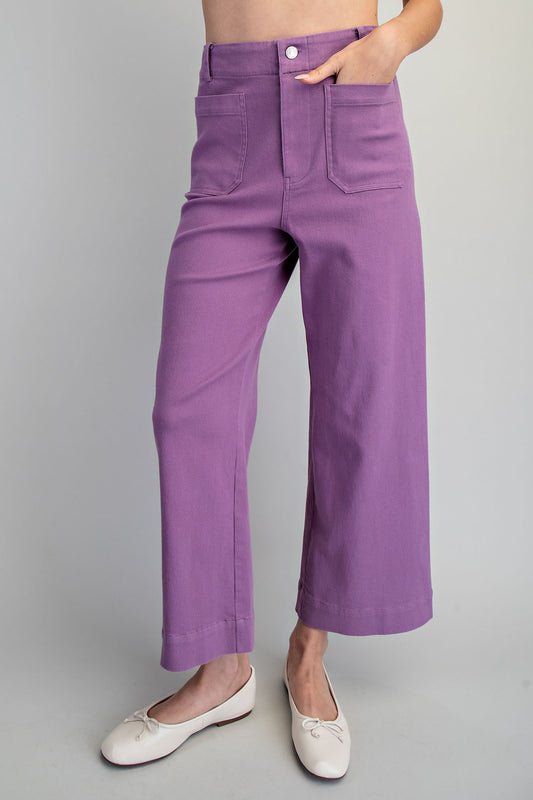 Soft Washed Wide Leg Pants