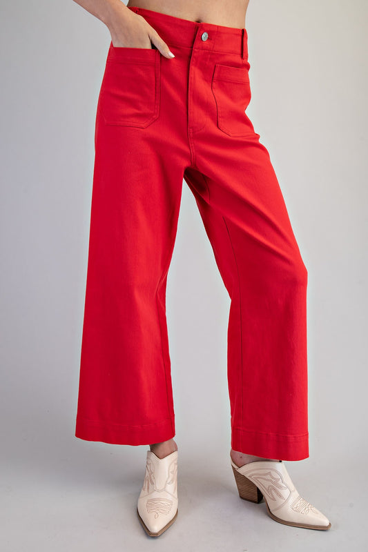 Soft Washed Wide Leg Pants