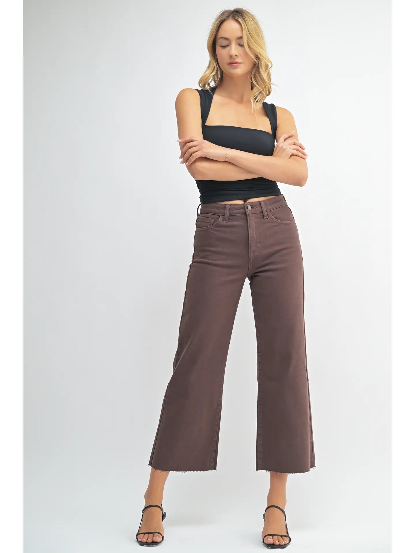 Sarah Slim Wide Crop Jean