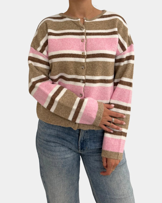 Cozy Striped Cardigan