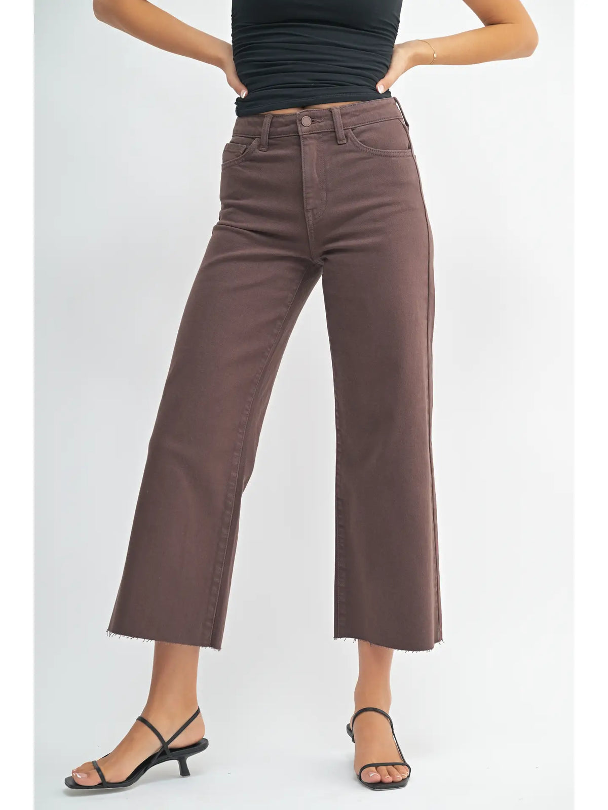 Sarah Slim Wide Crop Jean