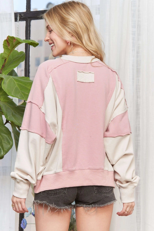 Solid Long Sleeve Sweater Top