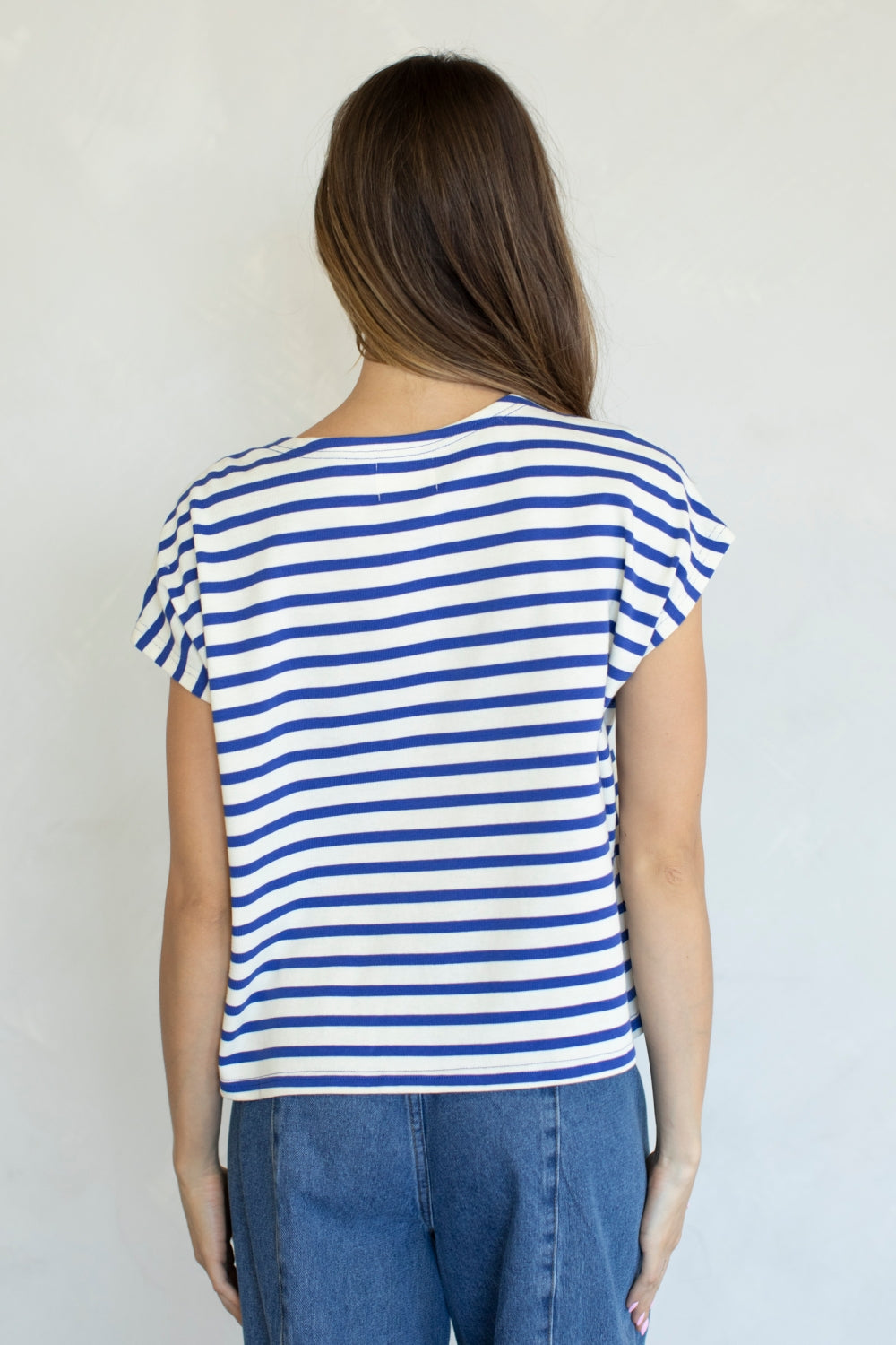 Leon Striped Muscle Top