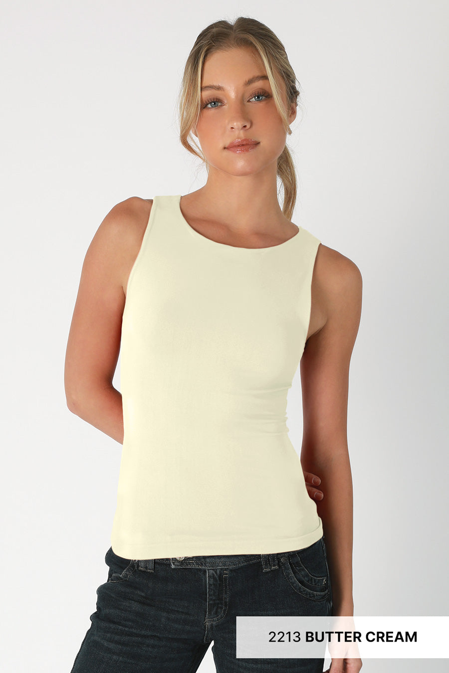 Clean Line Boat Neck Tank Top