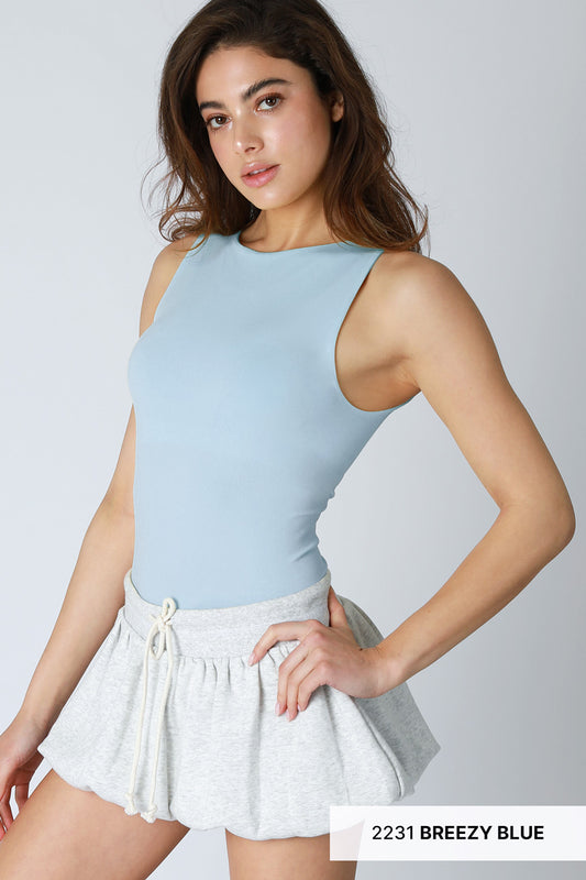 Clean Line Boat Neck Tank Top
