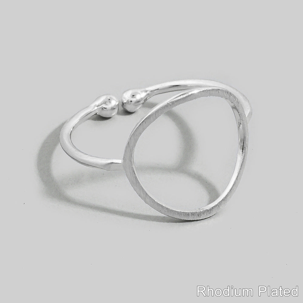 18K Gold Dipped Open Circle Ring