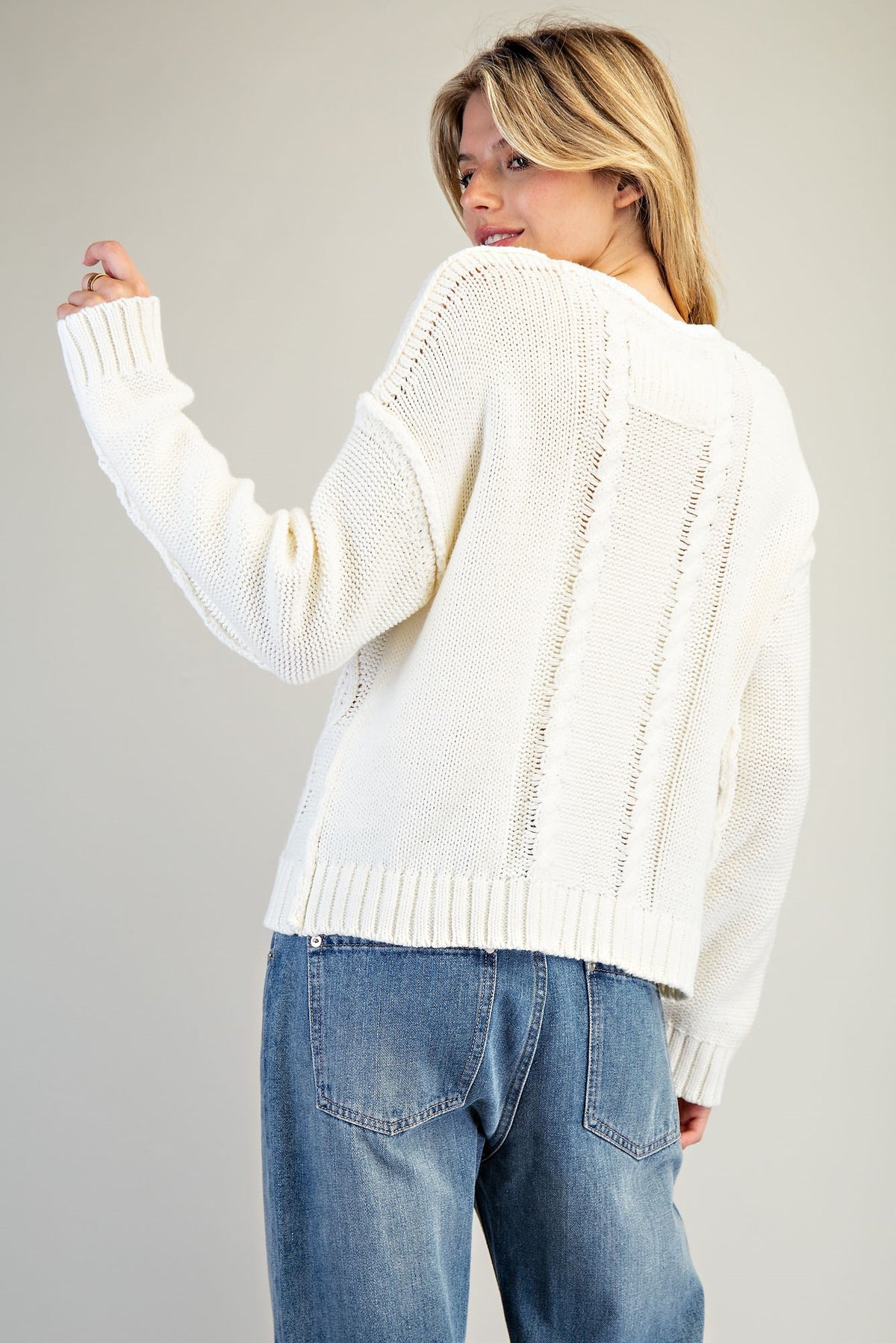 Lobster Cable Knit Sweater