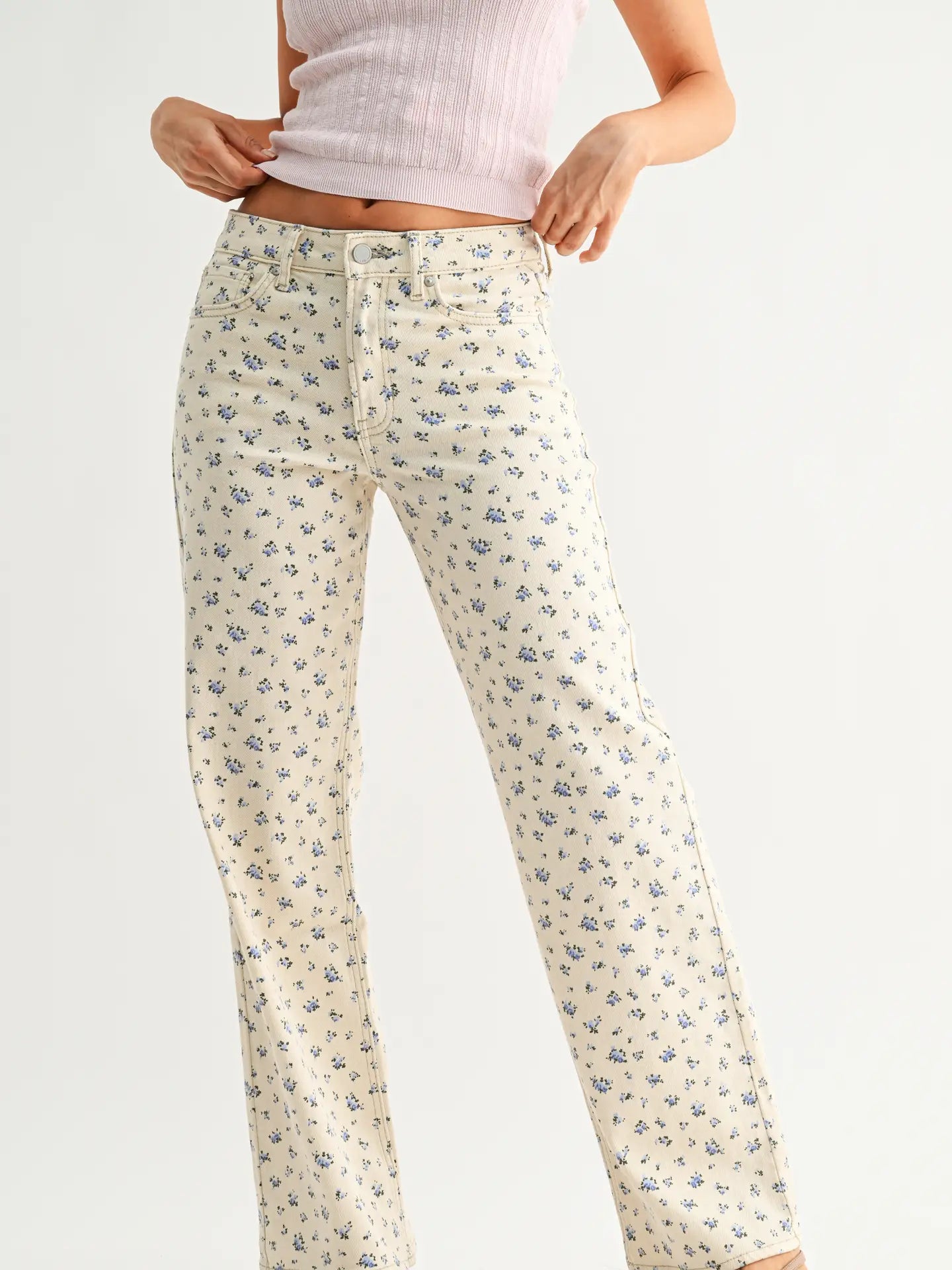 High Rise Vintage Straight Pants