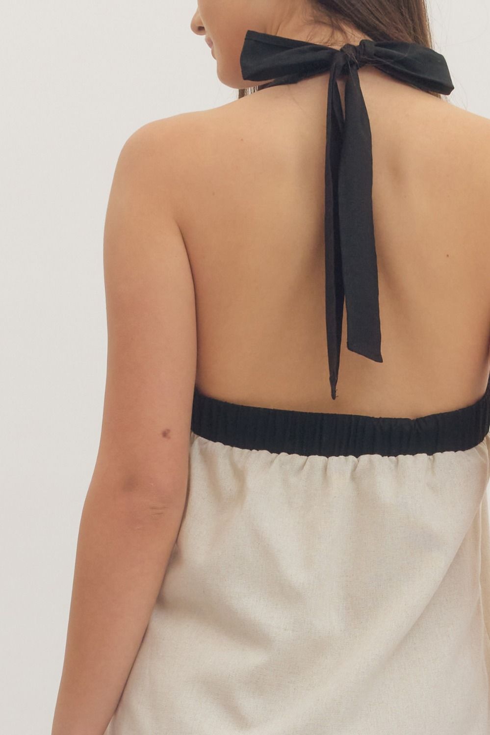Harbor Glow Halter Dress