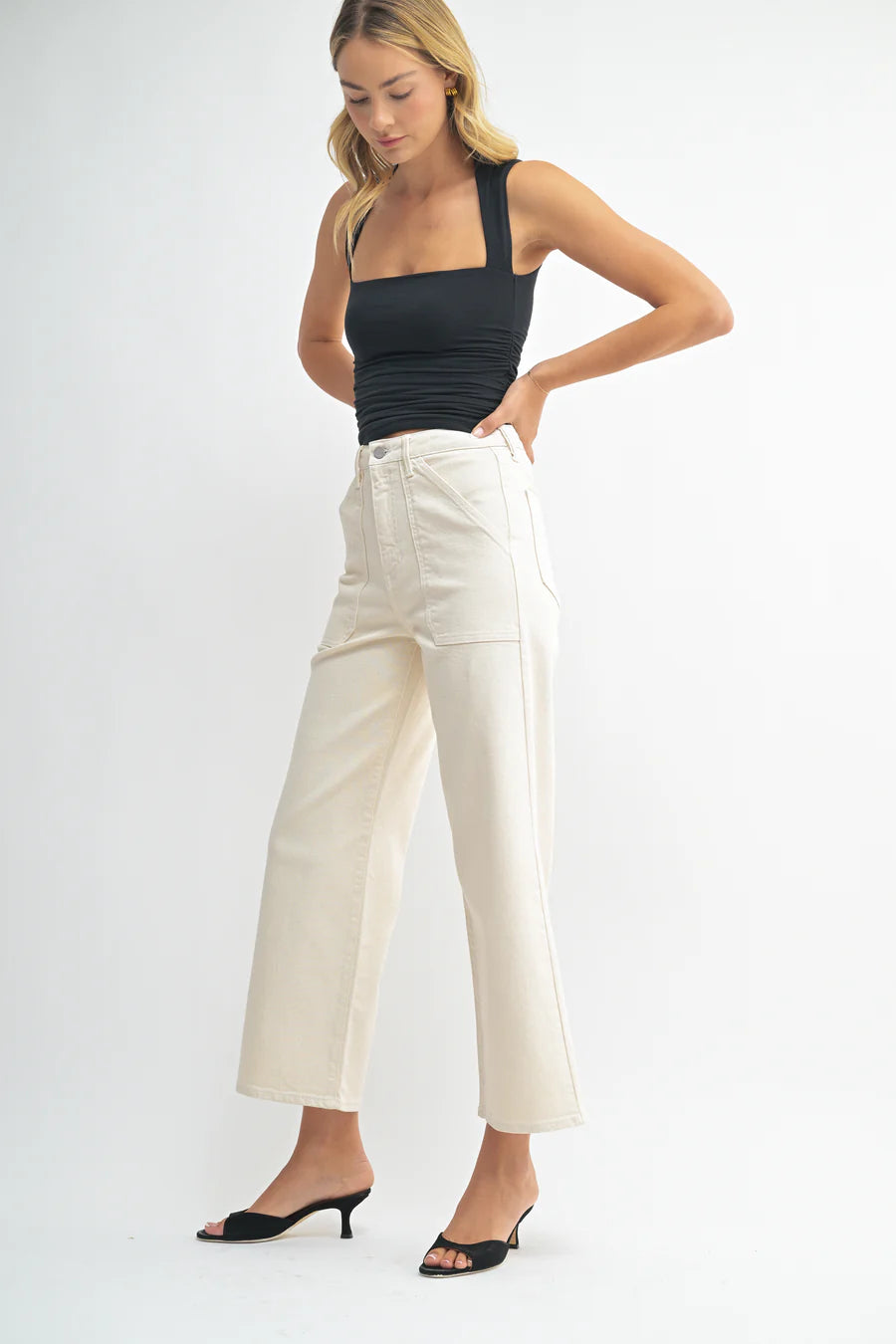 The Patch Pocket Wide Leg