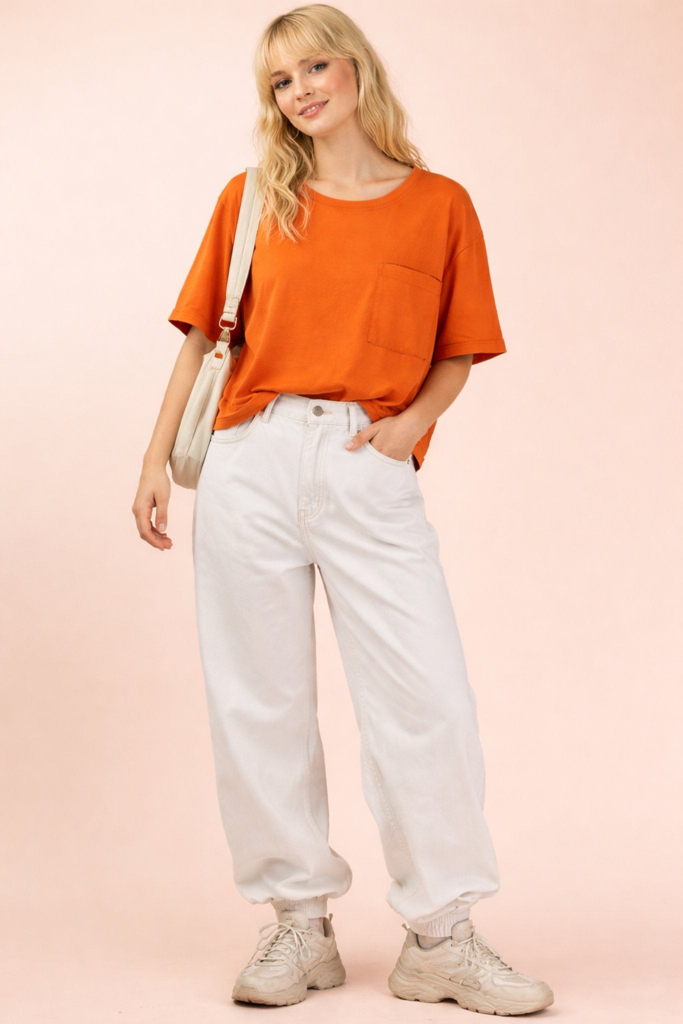 Mineral Washed Oversized Crop Comfy Knit Top