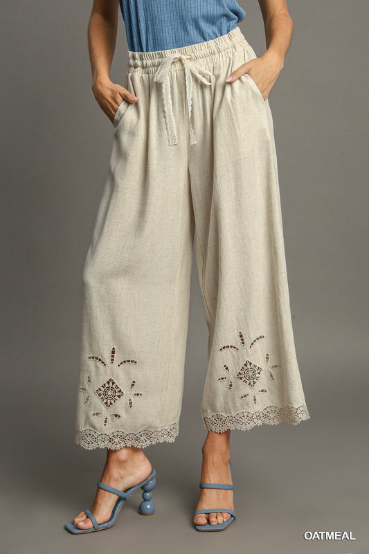 Linen Waistband Pants