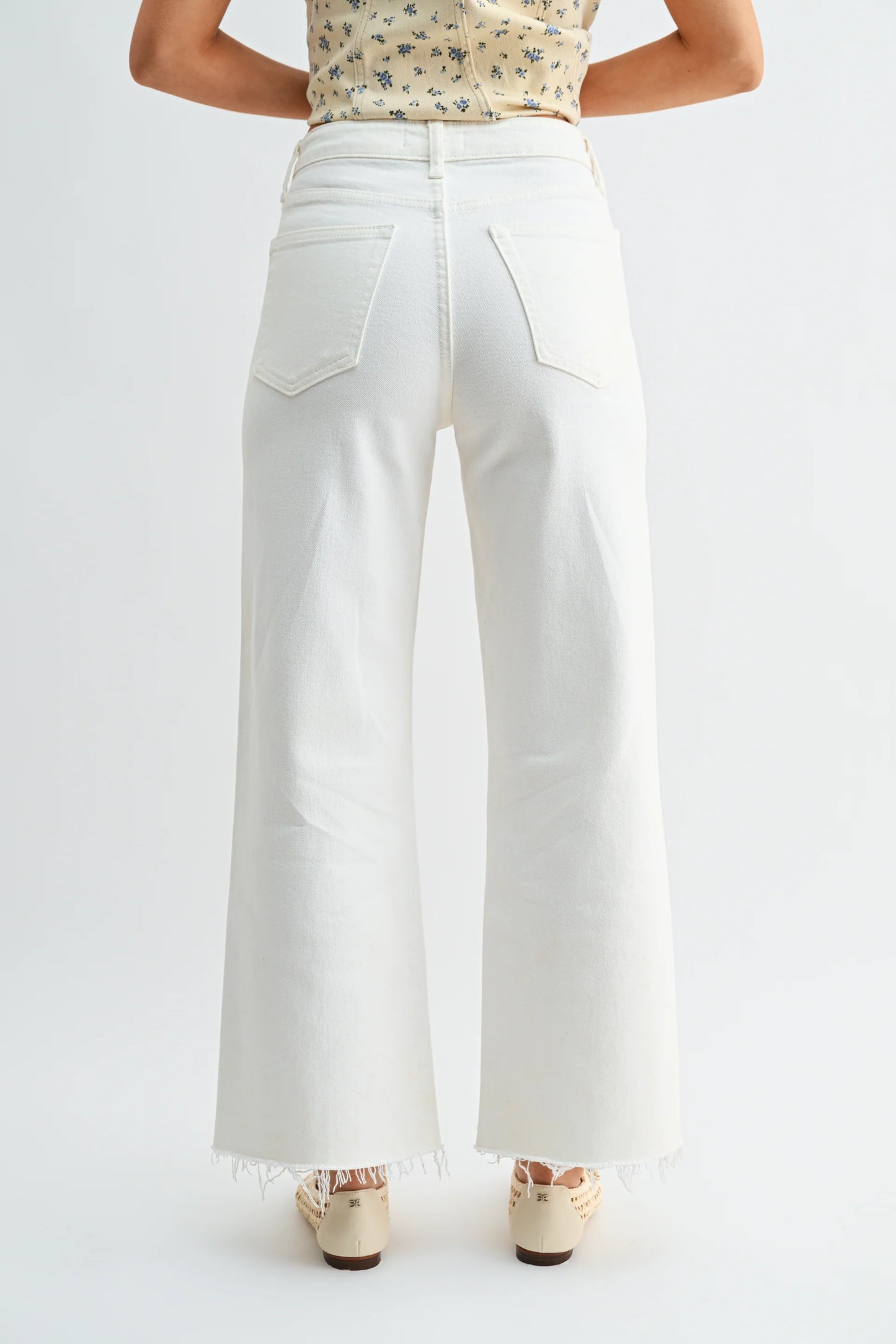 Sarah Slim Wide Crop Jean